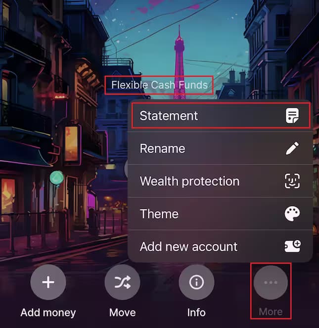 Експортиране на данните от Revolut
